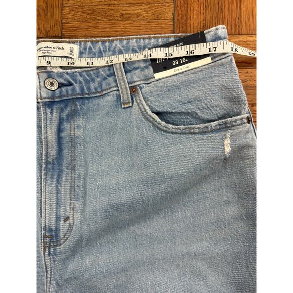 Abercrombie Fitch Women 33 16L The Vintage Flare High Rise Curve Love Jeans New - Picture 9 of 16
